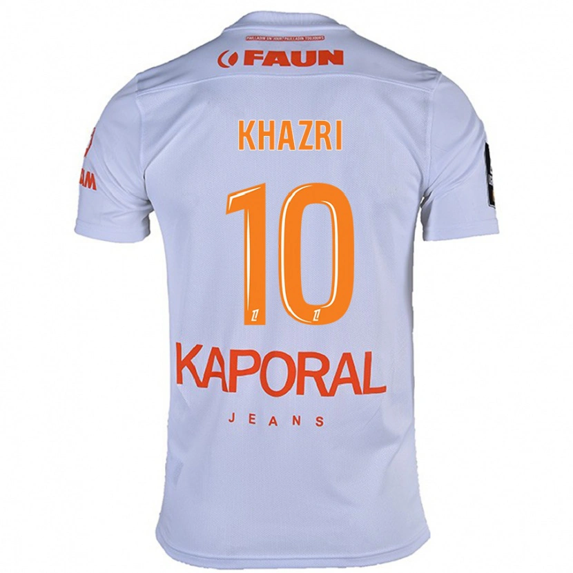 Danxen Kinder Wahbi Khazri #10 Weiß Auswärtstrikot Trikot 2024/25 T-Shirt Schweiz