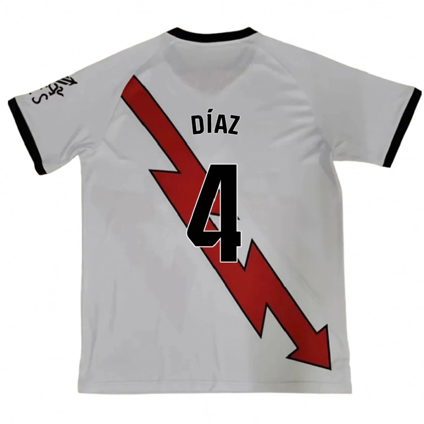 Danxen Kinder Pedro Díaz #4 Rot Auswärtstrikot Trikot 2024/25 T-Shirt Schweiz