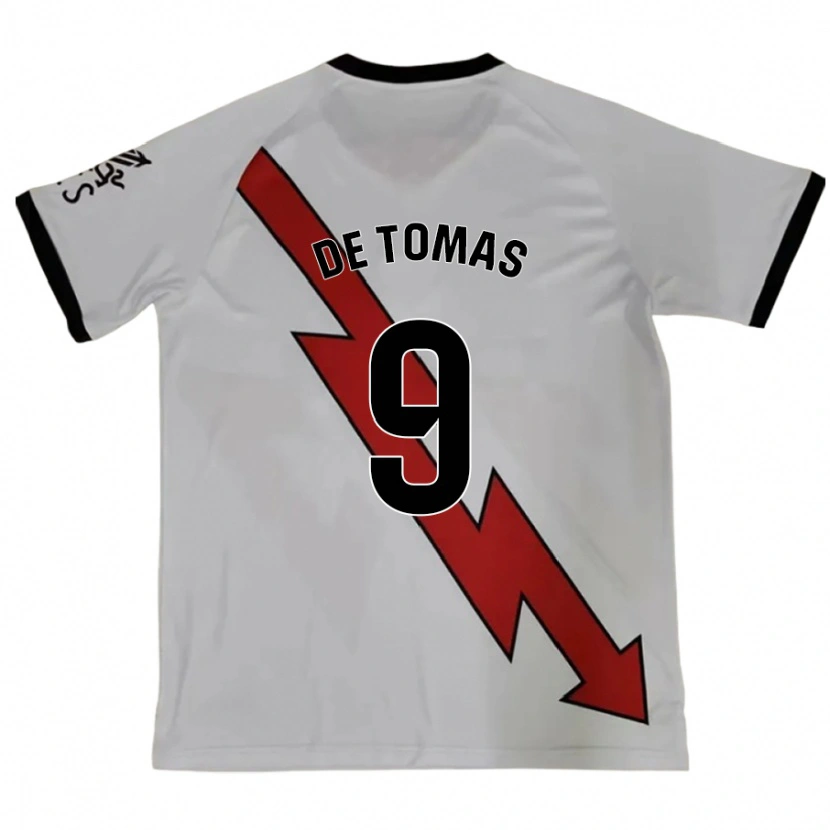 Danxen Kinder Raúl De Tomás #9 Rot Auswärtstrikot Trikot 2024/25 T-Shirt Schweiz