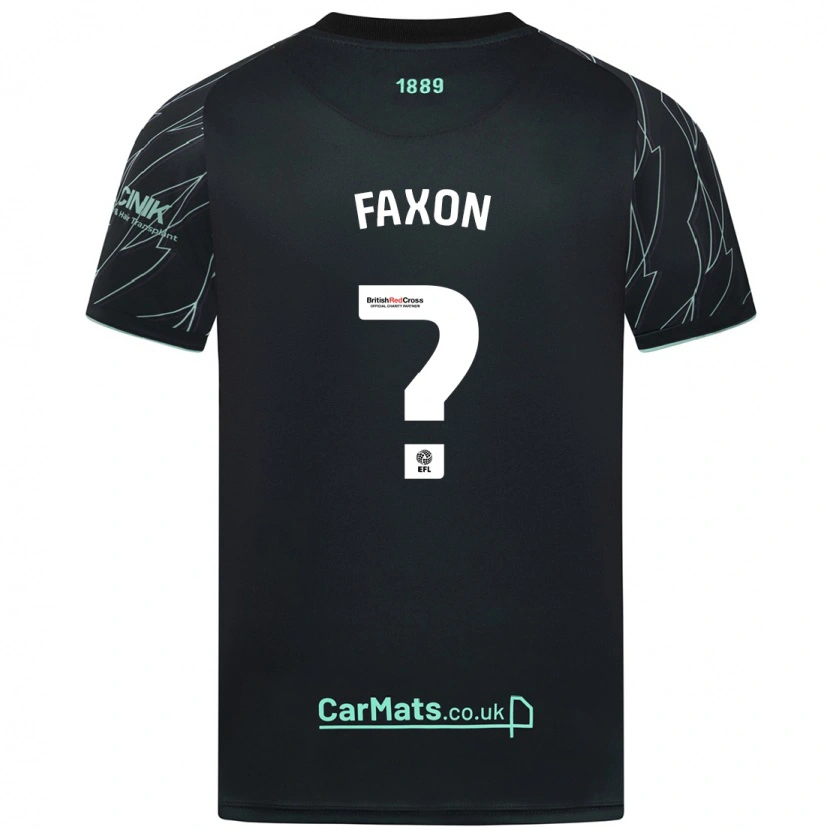 Danxen Kinder Luke Faxon #0 Schwarz Grün Auswärtstrikot Trikot 2024/25 T-Shirt Schweiz