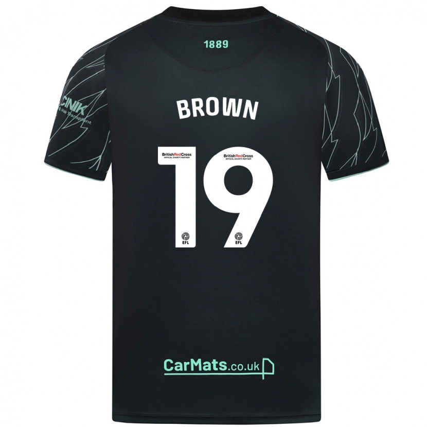 Danxen Kinder Alanta Brown #19 Schwarz Grün Auswärtstrikot Trikot 2024/25 T-Shirt Schweiz