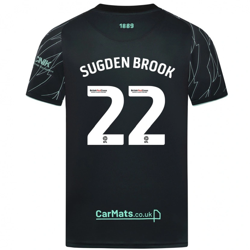 Danxen Kinder Darcie Sugden-Brook #22 Schwarz Grün Auswärtstrikot Trikot 2024/25 T-Shirt Schweiz