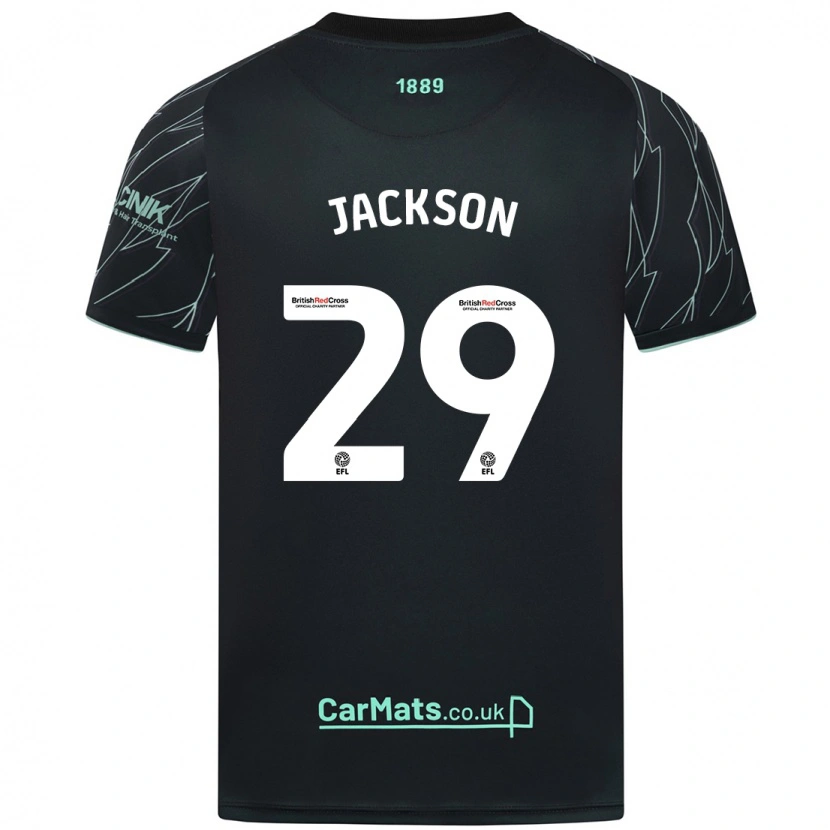 Danxen Kinder Fallon Connolly-Jackson #29 Schwarz Grün Auswärtstrikot Trikot 2024/25 T-Shirt Schweiz