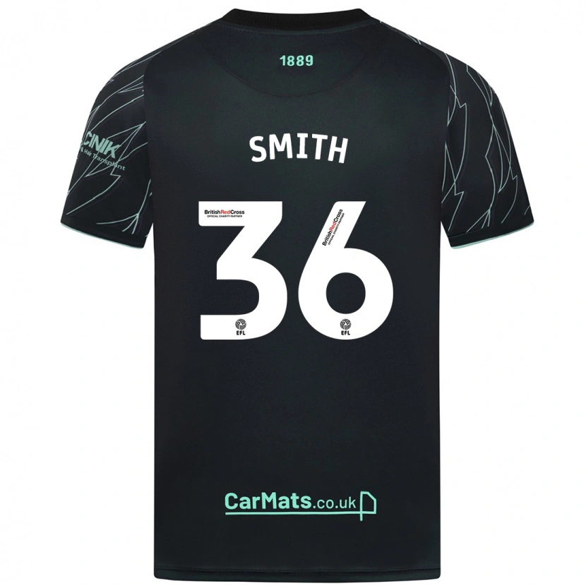 Danxen Kinder Joshua Smith #36 Schwarz Grün Auswärtstrikot Trikot 2024/25 T-Shirt Schweiz