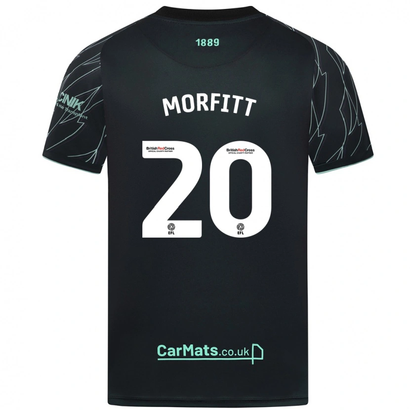 Danxen Kinder Izzy Morfitt #20 Schwarz Grün Auswärtstrikot Trikot 2024/25 T-Shirt Schweiz