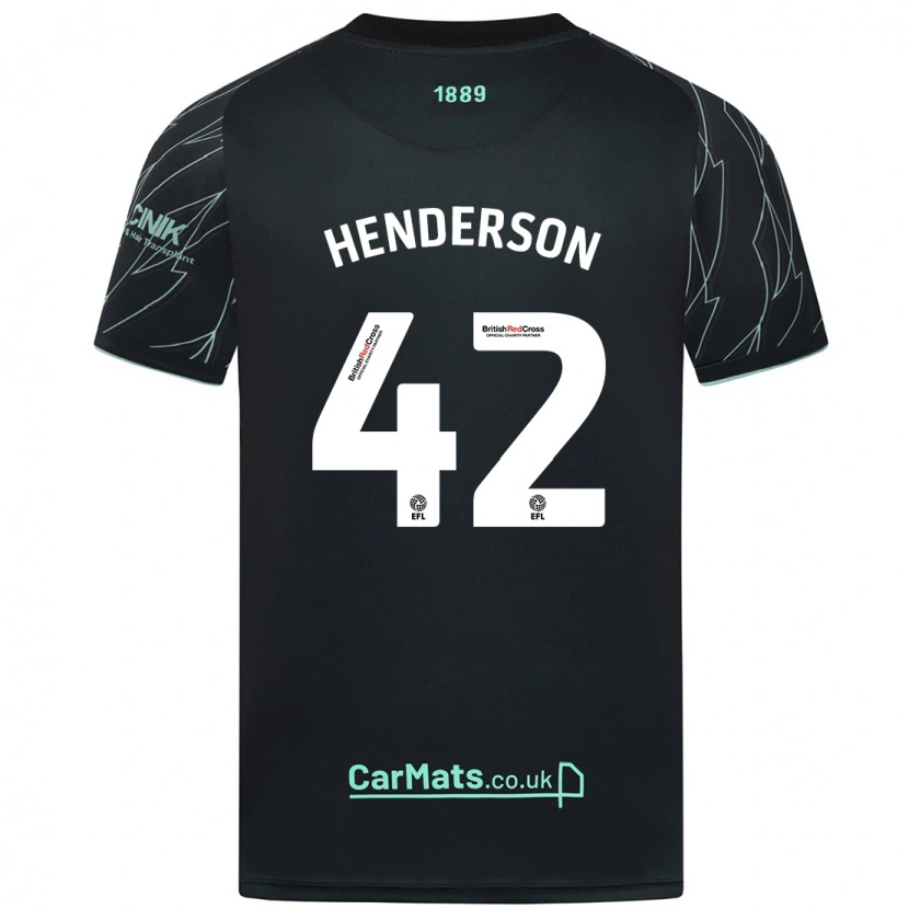 Danxen Kinder Peyton Henderson #42 Schwarz Grün Auswärtstrikot Trikot 2024/25 T-Shirt Schweiz