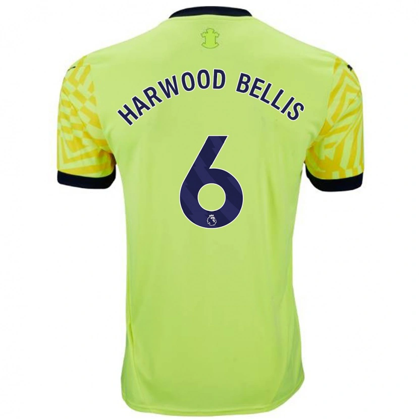 Danxen Kinder Taylor Harwood-Bellis #6 Gelb Auswärtstrikot Trikot 2024/25 T-Shirt Schweiz