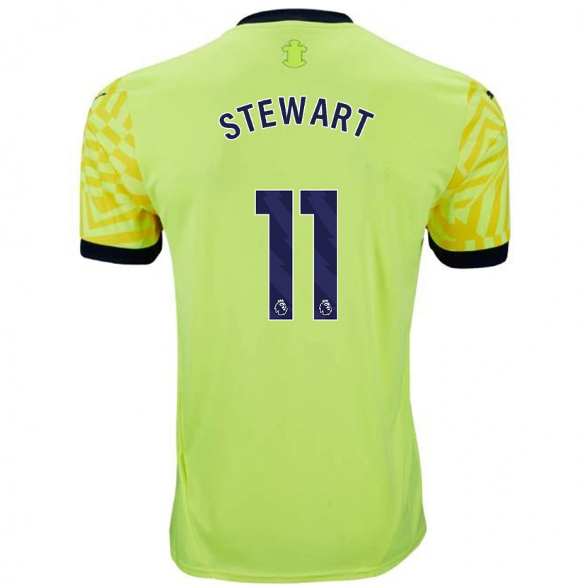 Danxen Kinder Ross Stewart #11 Gelb Auswärtstrikot Trikot 2024/25 T-Shirt Schweiz