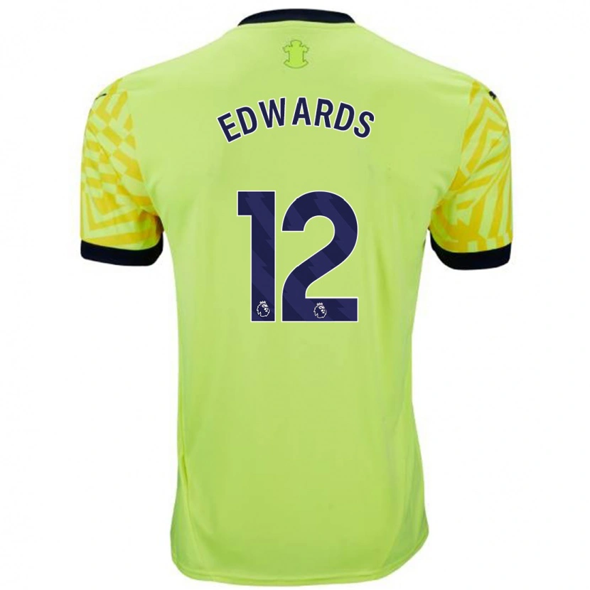 Danxen Kinder Ronnie Edwards #12 Gelb Auswärtstrikot Trikot 2024/25 T-Shirt Schweiz