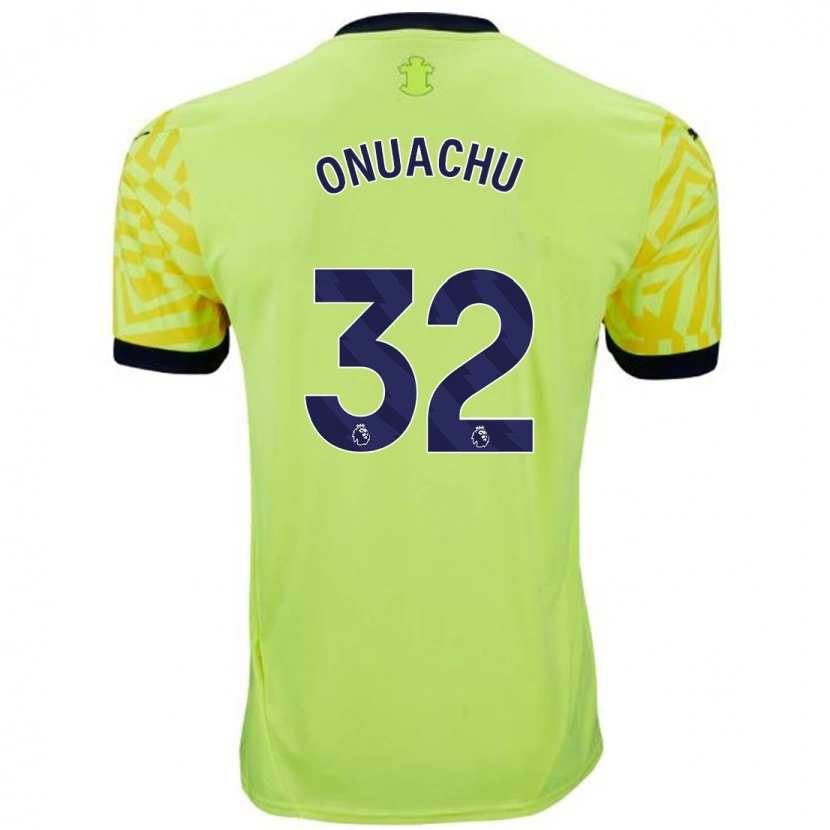 Danxen Kinder Paul Onuachu #32 Gelb Auswärtstrikot Trikot 2024/25 T-Shirt Schweiz