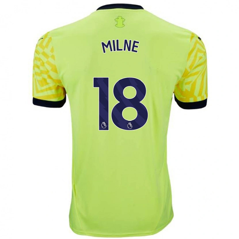 Danxen Kinder Izzy Milne #18 Gelb Auswärtstrikot Trikot 2024/25 T-Shirt Schweiz