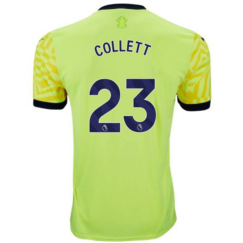 Danxen Kinder Megan Collett #23 Gelb Auswärtstrikot Trikot 2024/25 T-Shirt Schweiz