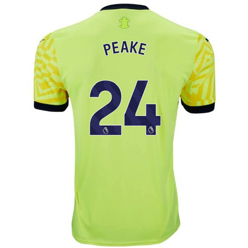 Danxen Kinder Paige Peake #24 Gelb Auswärtstrikot Trikot 2024/25 T-Shirt Schweiz