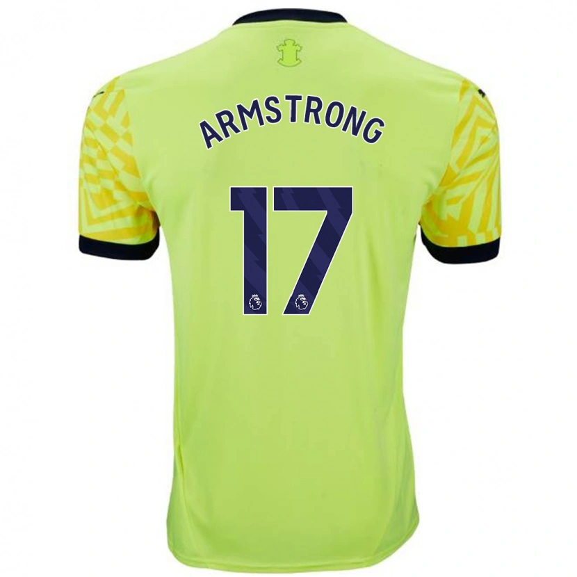 Danxen Kinder Stuart Armstrong #17 Gelb Auswärtstrikot Trikot 2024/25 T-Shirt Schweiz