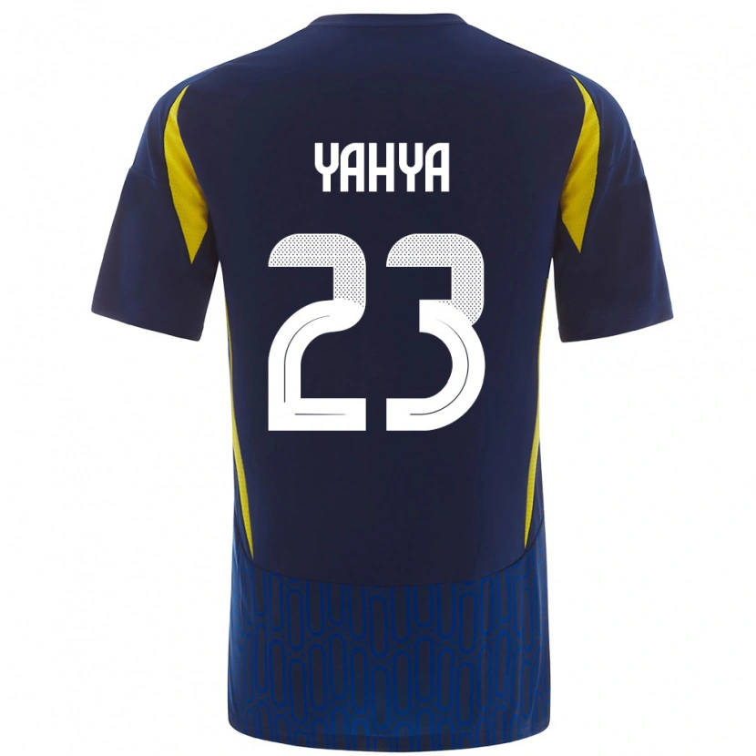 Danxen Kinder Ayman Yahya #23 Blau Gelb Auswärtstrikot Trikot 2024/25 T-Shirt Schweiz