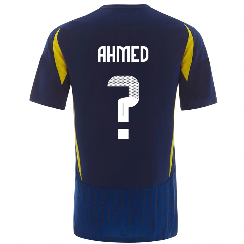 Danxen Kinder Al Anood Ahmed #0 Blau Gelb Auswärtstrikot Trikot 2024/25 T-Shirt Schweiz