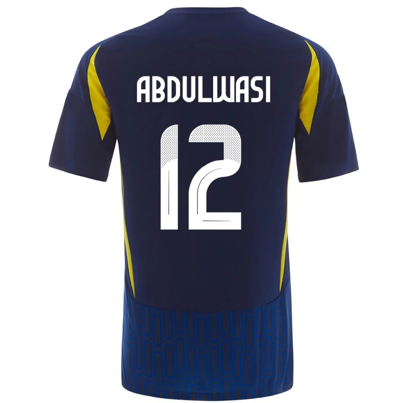 Danxen Kinder Dalal Abdulwasi #12 Blau Gelb Auswärtstrikot Trikot 2024/25 T-Shirt Schweiz