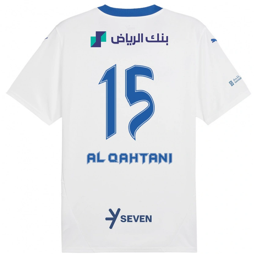 Danxen Kinder Mohammed Al-Qahtani #15 Weiß Blau Auswärtstrikot Trikot 2024/25 T-Shirt Schweiz