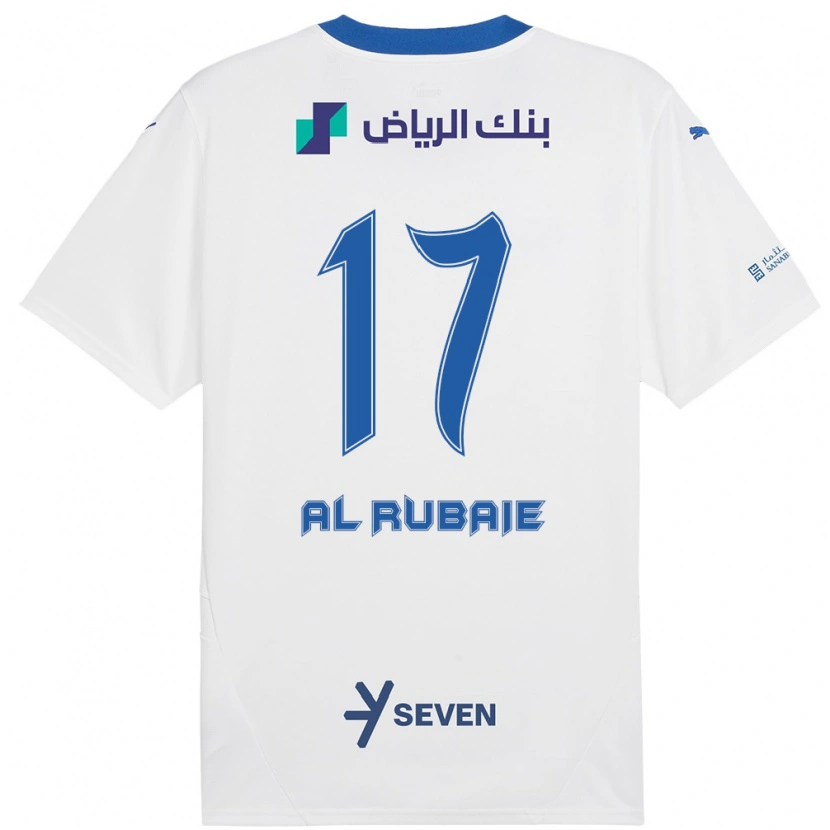 Danxen Kinder Mohammed Al-Rubaie #17 Weiß Blau Auswärtstrikot Trikot 2024/25 T-Shirt Schweiz