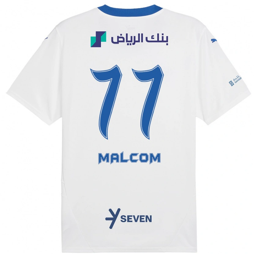 Danxen Kinder Malcom #77 Weiß Blau Auswärtstrikot Trikot 2024/25 T-Shirt Schweiz