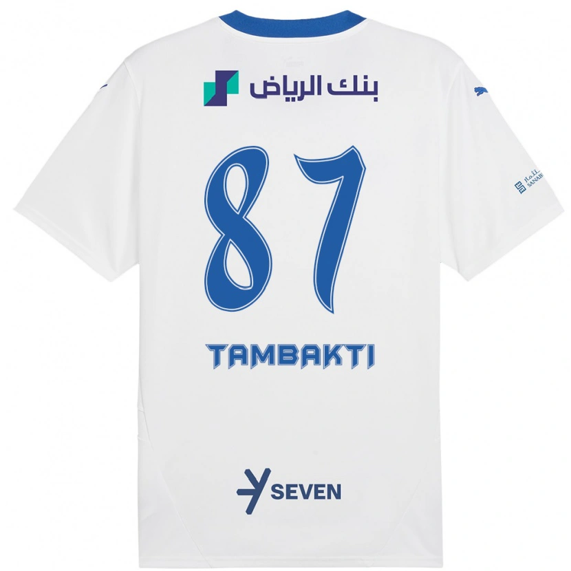 Danxen Kinder Hassan Tambakti #87 Weiß Blau Auswärtstrikot Trikot 2024/25 T-Shirt Schweiz