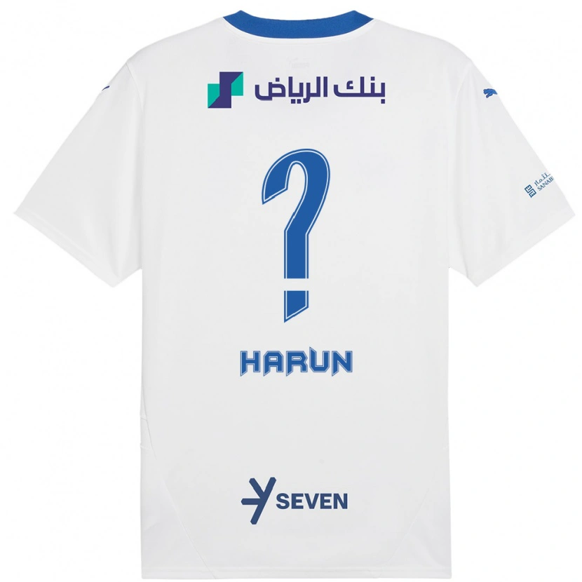 Danxen Kinder Saud Harun #0 Weiß Blau Auswärtstrikot Trikot 2024/25 T-Shirt Schweiz