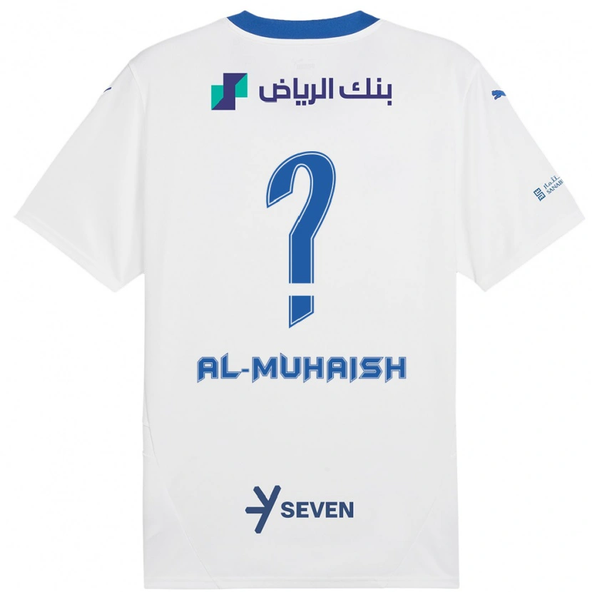 Danxen Kinder Mohammed Al-Muhaish #0 Weiß Blau Auswärtstrikot Trikot 2024/25 T-Shirt Schweiz