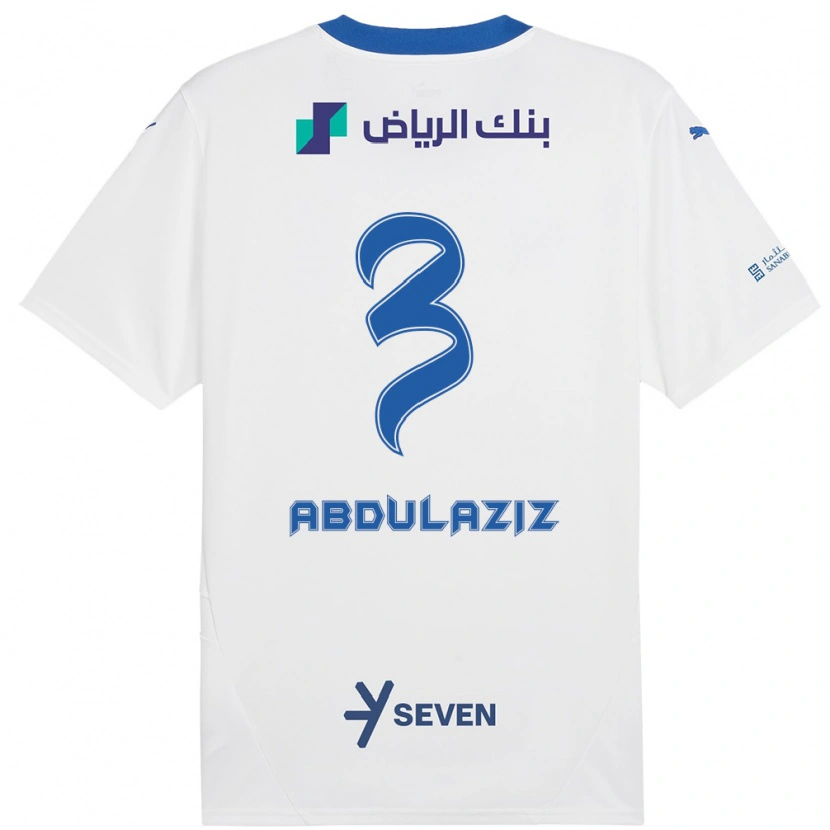 Danxen Kinder Al Jawhara Abdulaziz #3 Weiß Blau Auswärtstrikot Trikot 2024/25 T-Shirt Schweiz