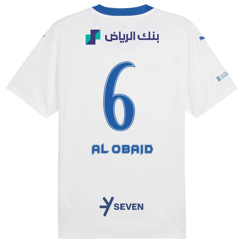 Danxen Kinder Lulu Al-Obaid #6 Weiß Blau Auswärtstrikot Trikot 2024/25 T-Shirt Schweiz