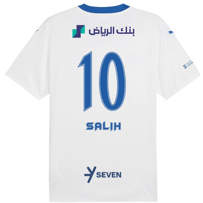 Danxen Kinder Zakia Salih #10 Weiß Blau Auswärtstrikot Trikot 2024/25 T-Shirt Schweiz