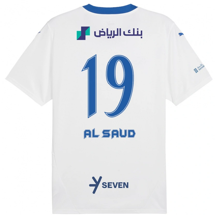 Danxen Kinder Manal Al Saud #19 Weiß Blau Auswärtstrikot Trikot 2024/25 T-Shirt Schweiz