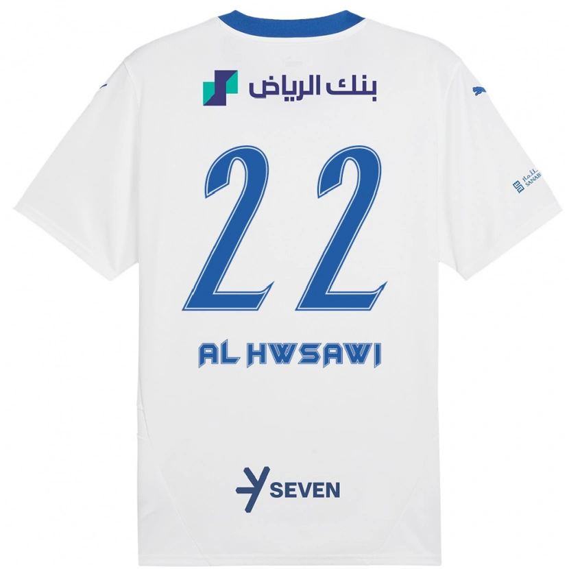 Danxen Kinder Shorouq Al-Hwsawi #22 Weiß Blau Auswärtstrikot Trikot 2024/25 T-Shirt Schweiz