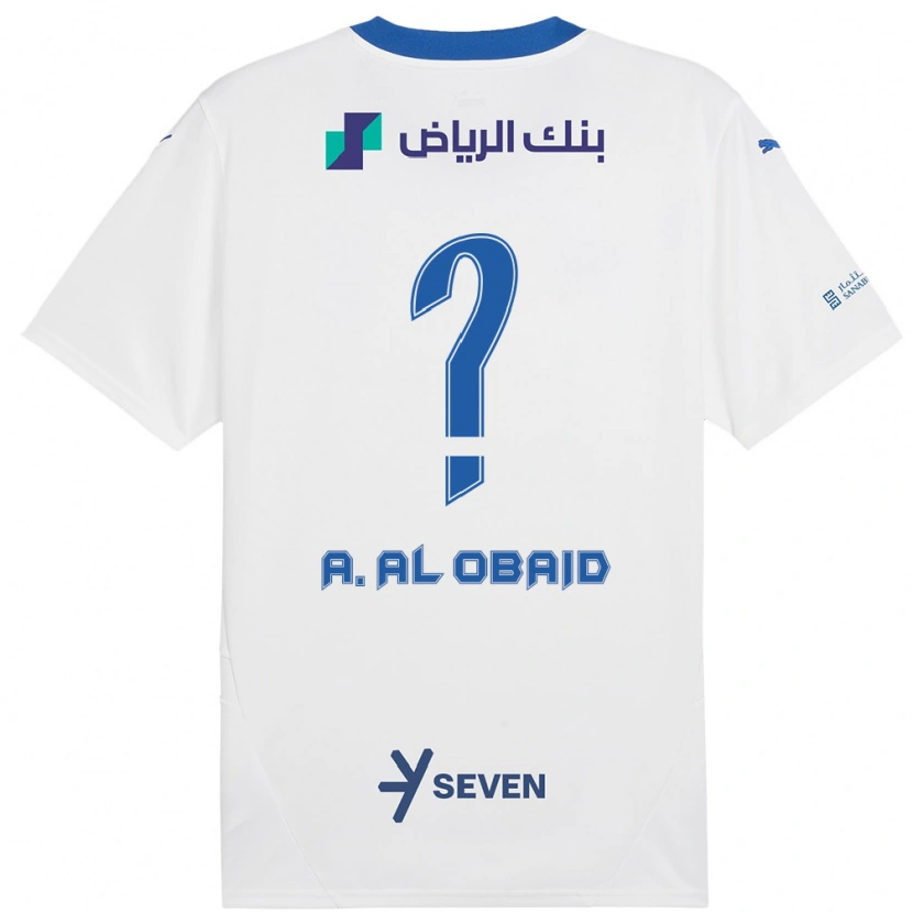 Danxen Kinder Abdulrahman Al-Obaid #0 Weiß Blau Auswärtstrikot Trikot 2024/25 T-Shirt Schweiz