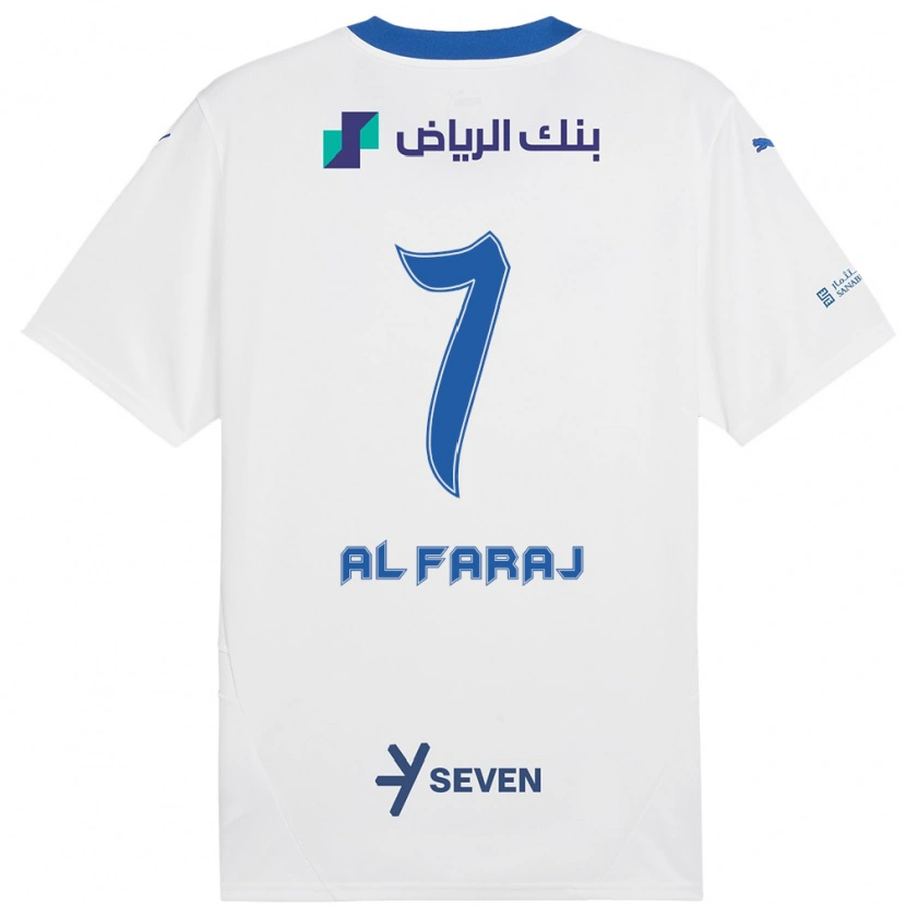 Danxen Kinder Salman Al-Faraj #7 Weiß Blau Auswärtstrikot Trikot 2024/25 T-Shirt Schweiz