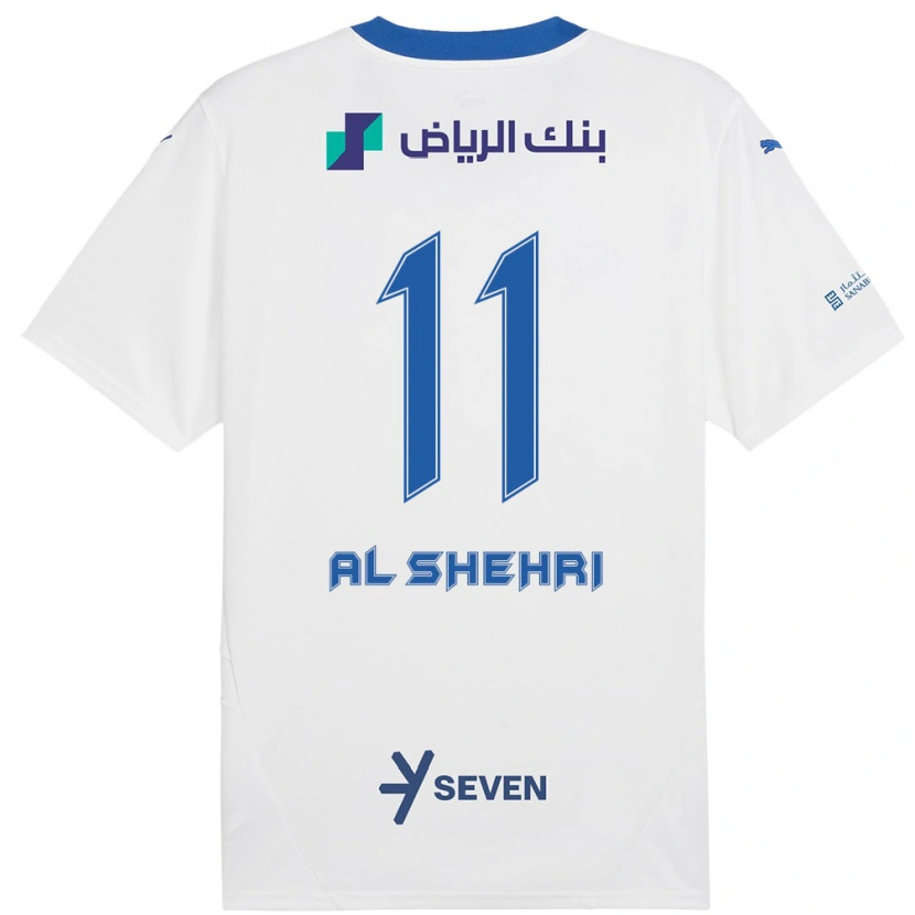 Danxen Kinder Saleh Al-Shehri #11 Weiß Blau Auswärtstrikot Trikot 2024/25 T-Shirt Schweiz