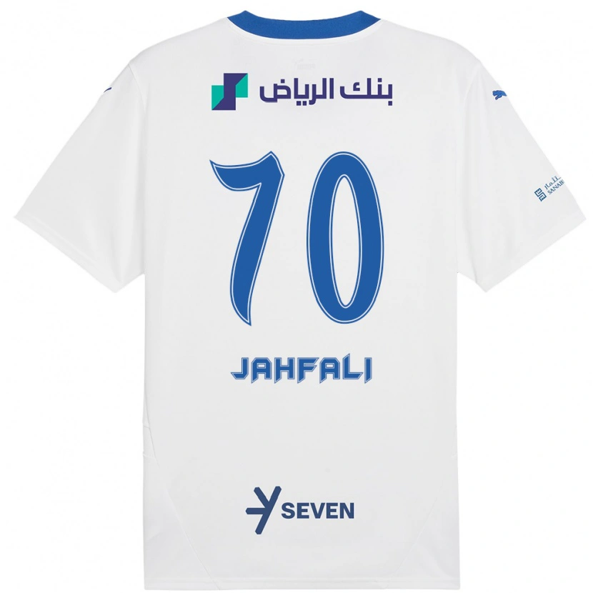 Danxen Kinder Mohammed Jahfali #70 Weiß Blau Auswärtstrikot Trikot 2024/25 T-Shirt Schweiz