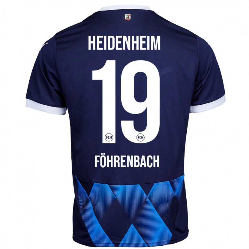 Danxen Kinder Jonas Föhrenbach #19 Dunkel Marineblau Auswärtstrikot Trikot 2024/25 T-Shirt Schweiz