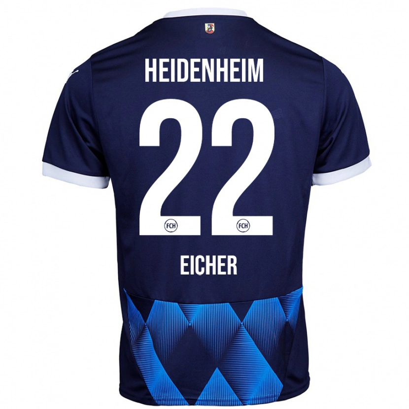 Danxen Kinder Vitus Eicher #22 Dunkel Marineblau Auswärtstrikot Trikot 2024/25 T-Shirt Schweiz