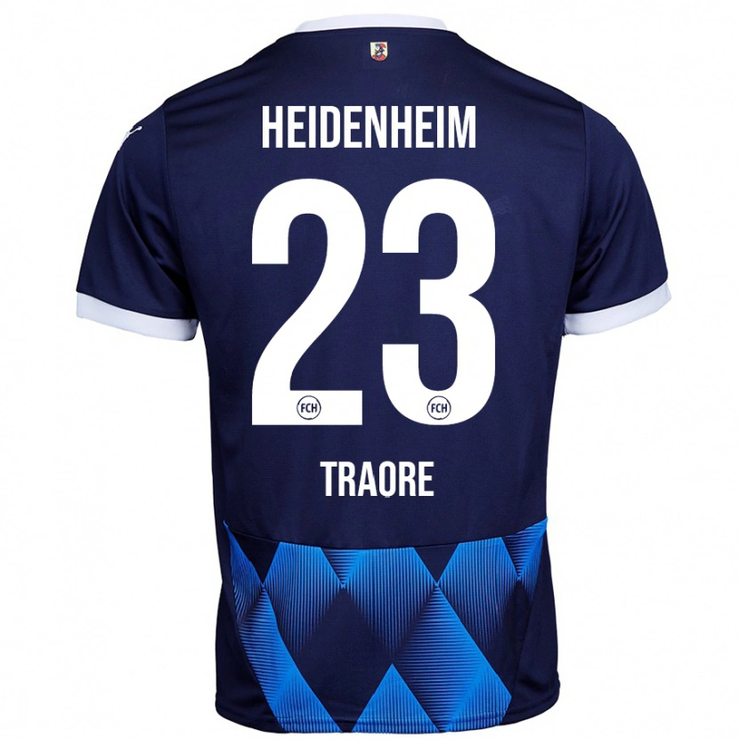 Danxen Kinder Omar Traoré #23 Dunkel Marineblau Auswärtstrikot Trikot 2024/25 T-Shirt Schweiz