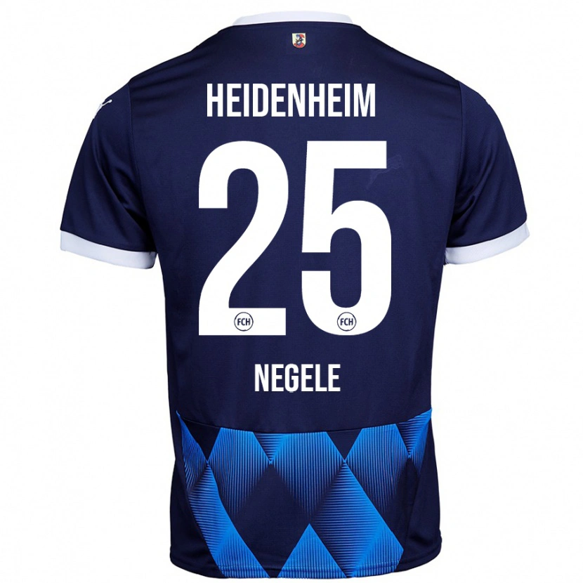 Danxen Kinder Christopher Negele #25 Dunkel Marineblau Auswärtstrikot Trikot 2024/25 T-Shirt Schweiz