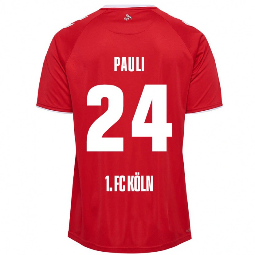 Danxen Kinder Julian Pauli #24 Rot Weiß Auswärtstrikot Trikot 2024/25 T-Shirt Schweiz