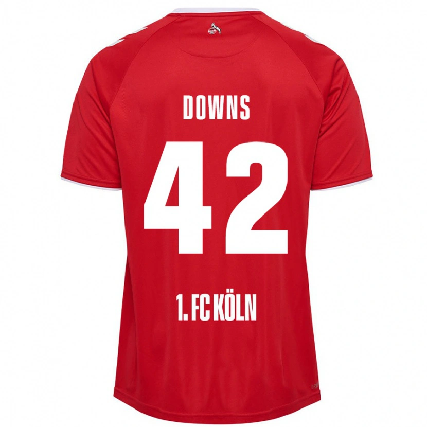 Danxen Kinder Damion Downs #42 Rot Weiß Auswärtstrikot Trikot 2024/25 T-Shirt Schweiz