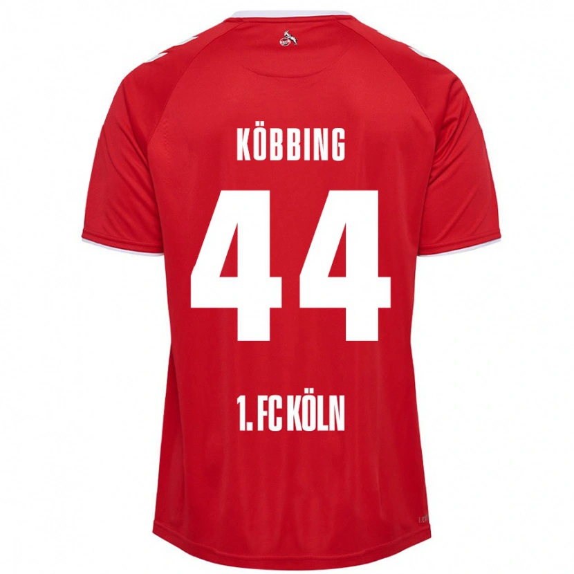 Danxen Kinder Matthias Köbbing #44 Rot Weiß Auswärtstrikot Trikot 2024/25 T-Shirt Schweiz