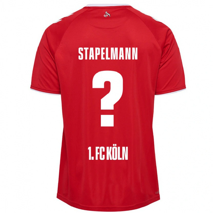 Danxen Kinder Luis Stapelmann #0 Rot Weiß Auswärtstrikot Trikot 2024/25 T-Shirt Schweiz