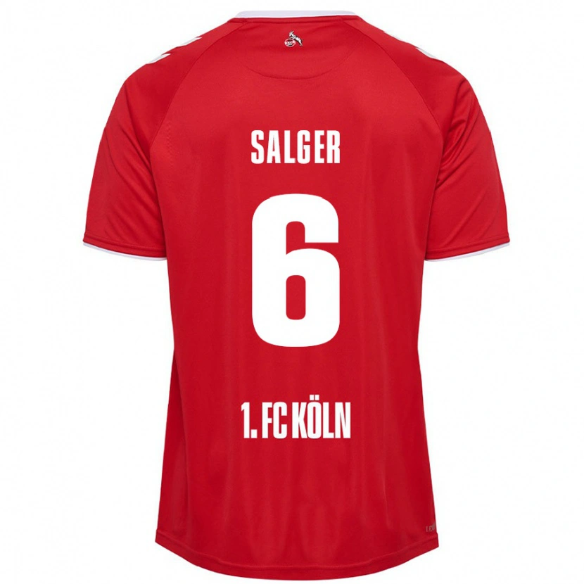 Danxen Kinder Stephan Salger #6 Rot Weiß Auswärtstrikot Trikot 2024/25 T-Shirt Schweiz