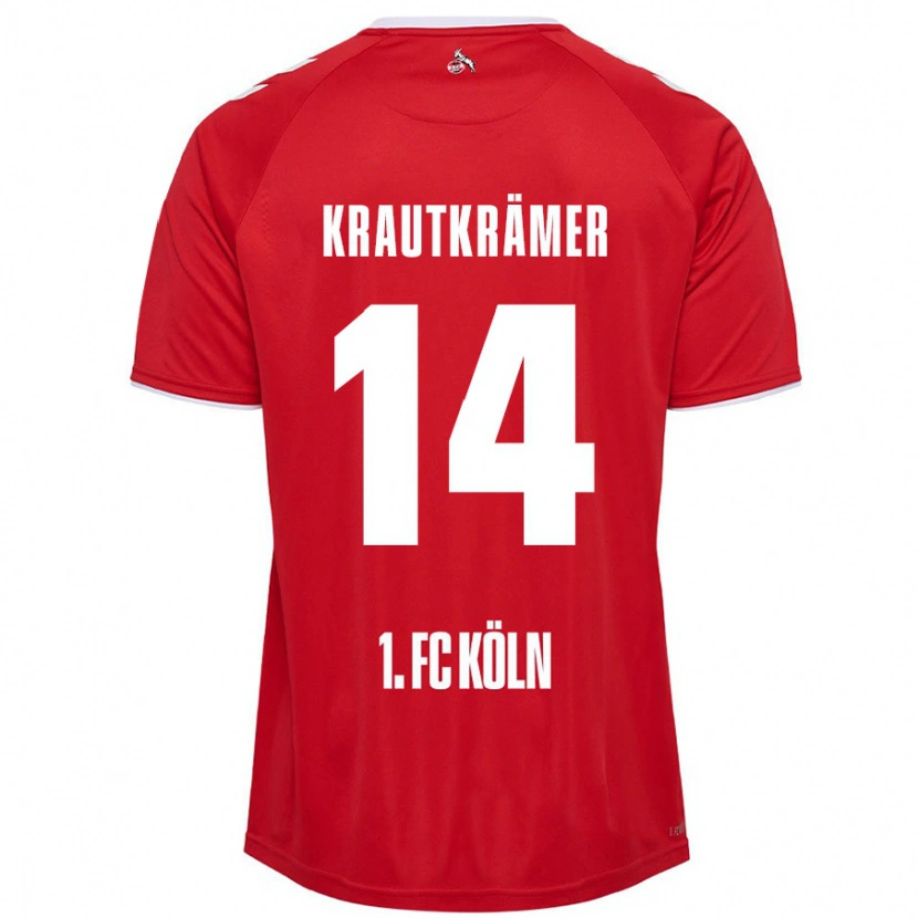 Danxen Kinder Jakob Krautkrämer #14 Rot Weiß Auswärtstrikot Trikot 2024/25 T-Shirt Schweiz