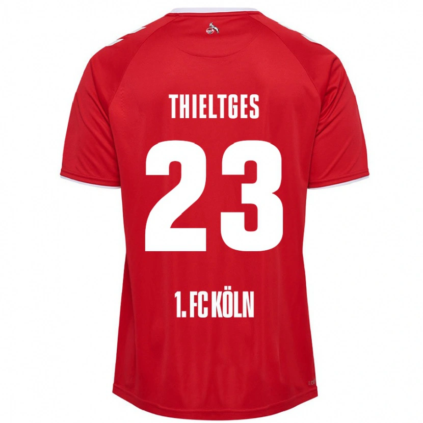 Danxen Kinder Phil Thieltges #23 Rot Weiß Auswärtstrikot Trikot 2024/25 T-Shirt Schweiz