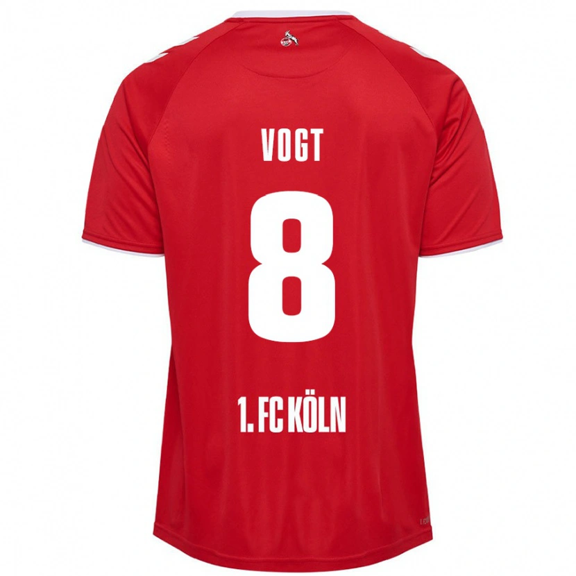 Danxen Kinder Laura Vogt #8 Rot Weiß Auswärtstrikot Trikot 2024/25 T-Shirt Schweiz