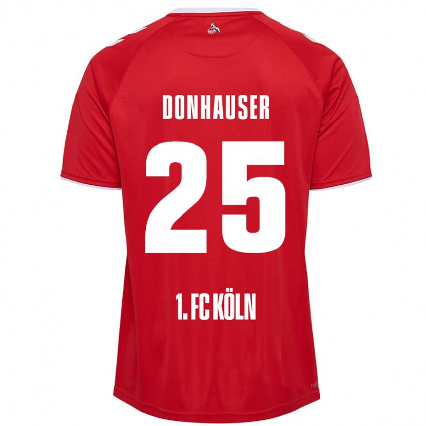 Danxen Kinder Laura Donhauser #25 Rot Weiß Auswärtstrikot Trikot 2024/25 T-Shirt Schweiz