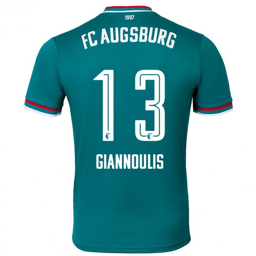 Danxen Kinder Dimitrios Giannoulis #13 Dunkelgrün Auswärtstrikot Trikot 2024/25 T-Shirt Schweiz